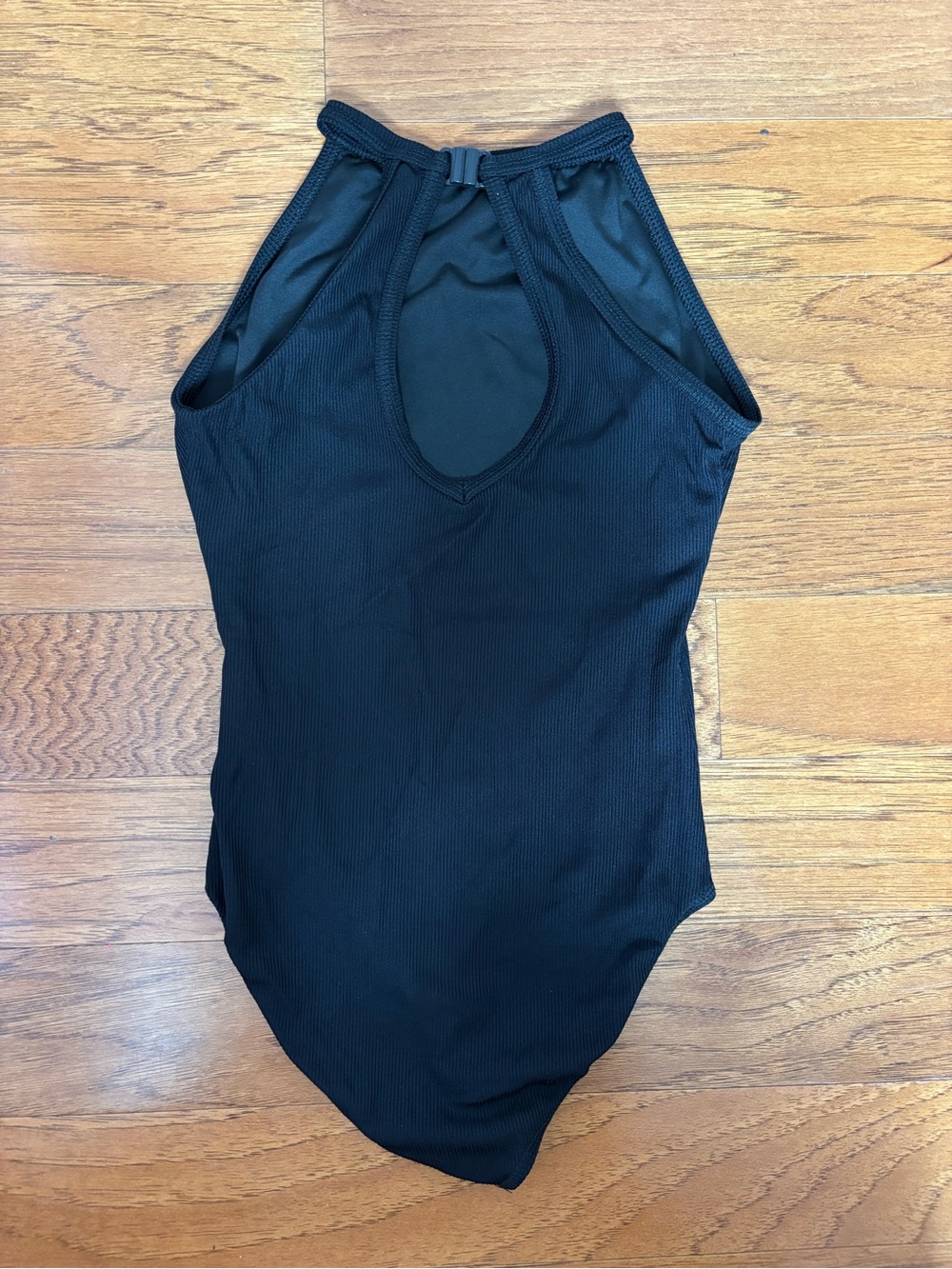 Black Ribbed dance leotard - Picture 4 of 4